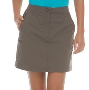 L.L. Bean Women's Trail Skort  Adjustable Waist Band Taupe Lightweight Size 20